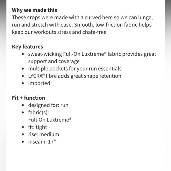 Lululemon Run Top Speed Crop Legging Full On Luxtreme Floral Sport White Multi - Picture 12 of 12